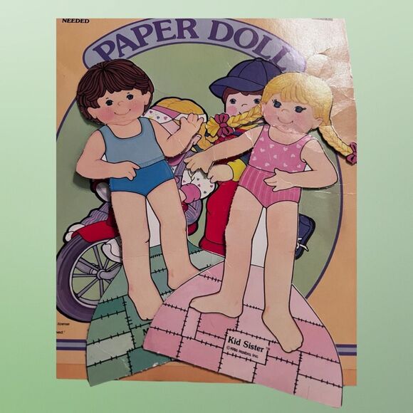 Vintage 1986 Golden Book My Buddy & Little Sister Paper Doll Set - Picture 4 of 6